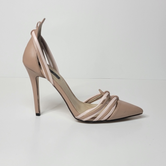Izabella Rue Phoebe pointy toe anklestrap heels Size 8.5 - Picture 1 of 12